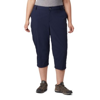 Columbia Silver Ridge 2.0 Capri Plus Size, Pantalones Azul Marino Para Mujer | 398142-NTY